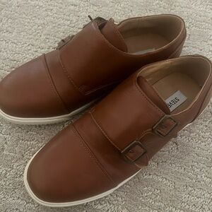 Steve Madden men’s kid's tan shoe size 5